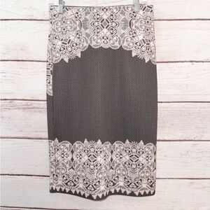 Women's Lace Look Pencil Skirt by ECI New York Size Medium Office Church Formal